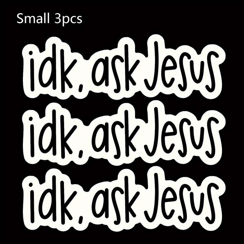 3 Pieces Jesus Christian Themed Stickers