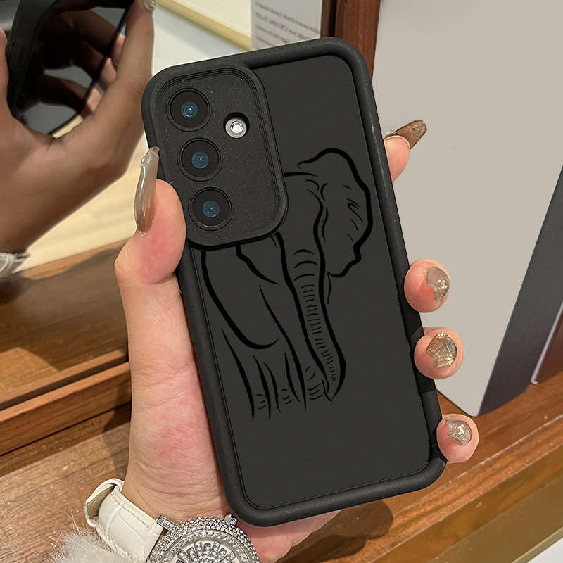 1pc Black For Samsung Galaxy A55 5G Phone Cases