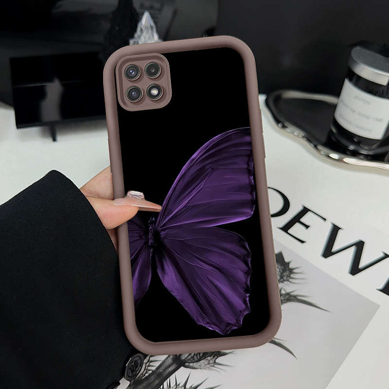 1pc A-Brown For Samsung Galaxy A05s Phone Cases
