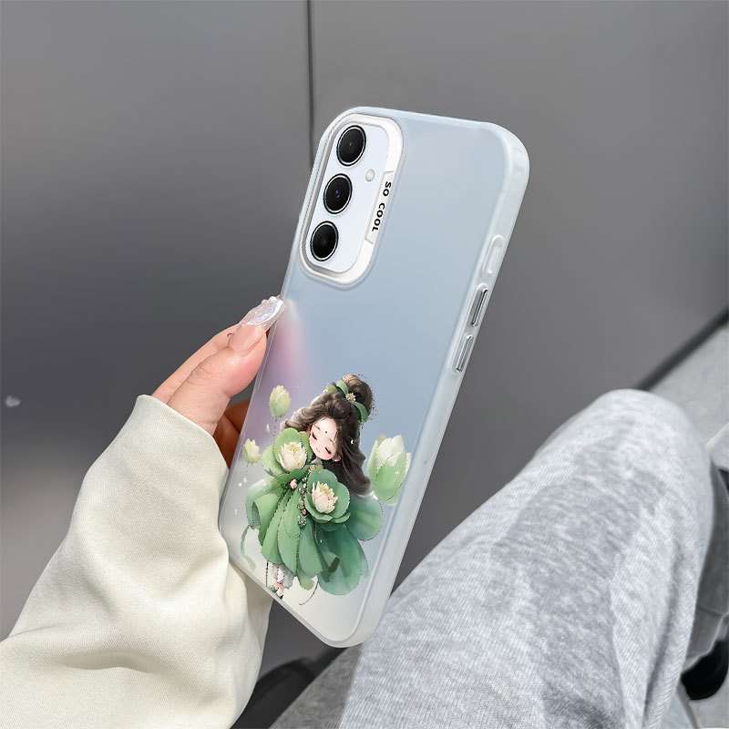 1pc White For Samsung Galaxy A50 Phone Cases