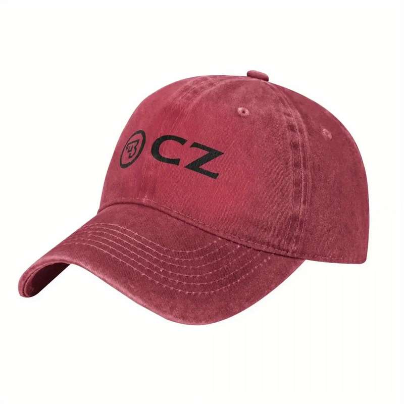 1pc Vintage Ceska Zbrojovka CZ Firearms Baseball Cap Unstructured Cotton Hat with Adjustable Buckl