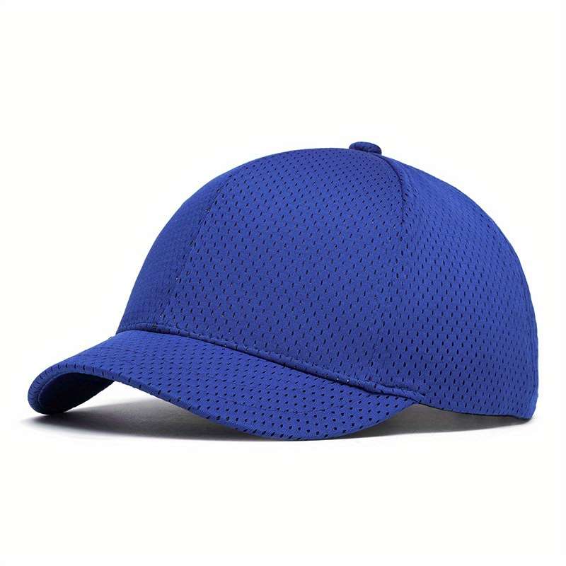 1pc Men'S Lightweight Mesh Baseball Cap Pink with "B" Logo Breathable Summer Hat for Outdoor Spo