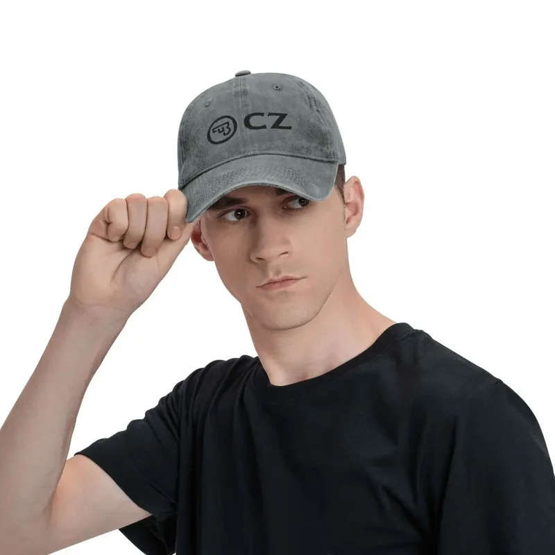1pc Vintage Ceska Zbrojovka CZ Firearms Baseball Cap Unstructured Cotton Hat with Adjustable Buckl