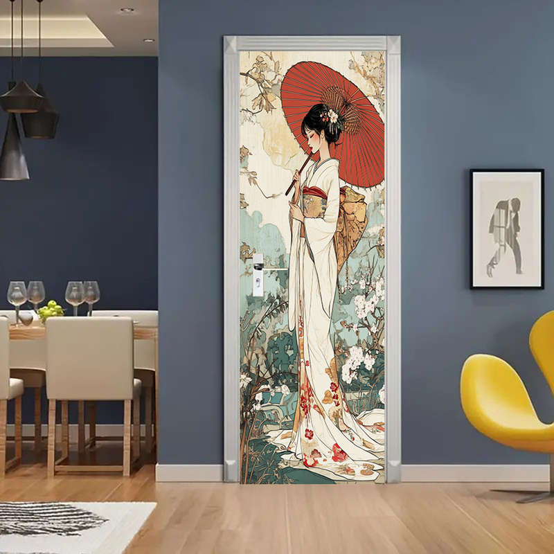 1Pc 76.96x199.9cm Door Window Sticker