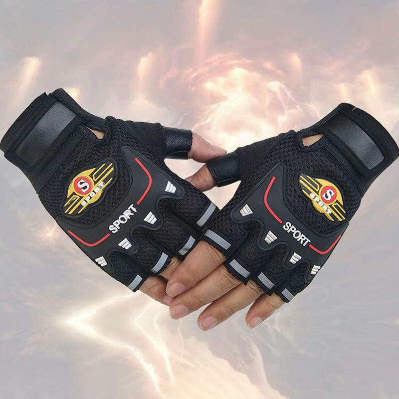 1 Pair Red One Size Outdoor Sports Gloves
