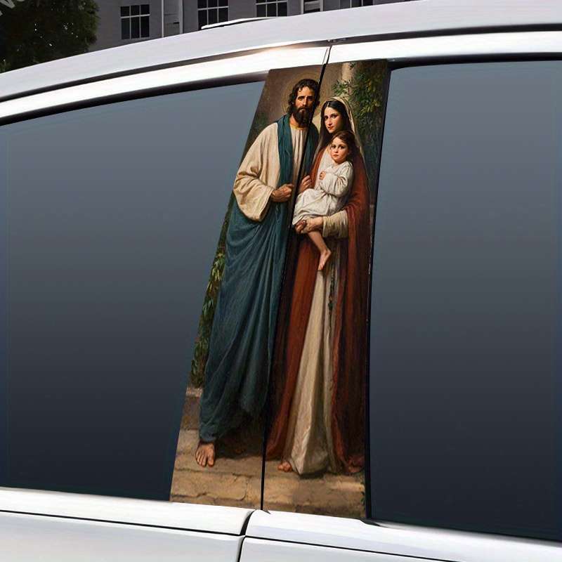 2pcs Jesus Christian Themed Stickers