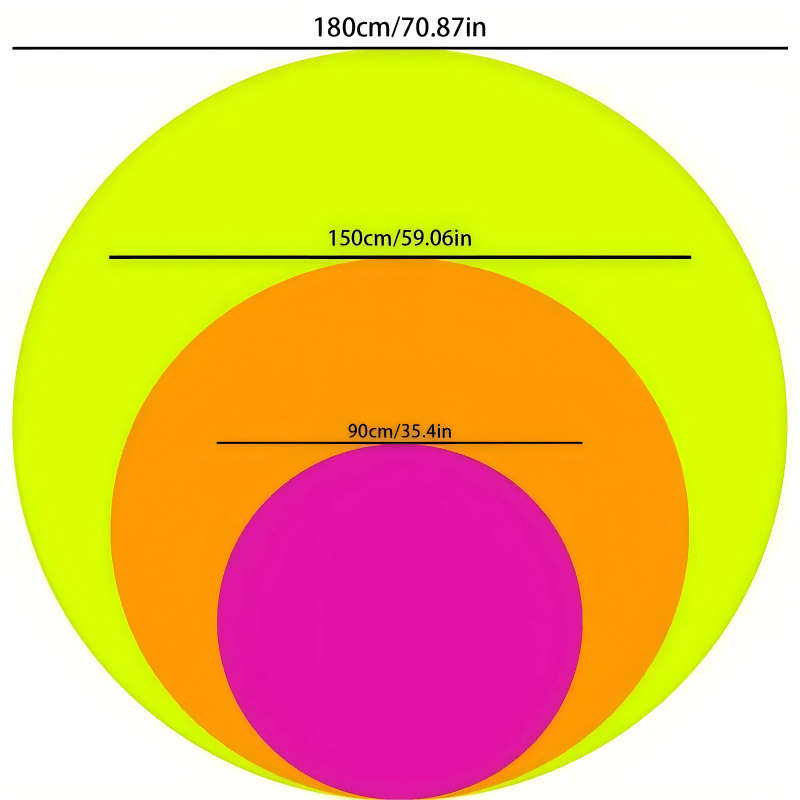 1ps Blanket Size   Diameter 85Cm