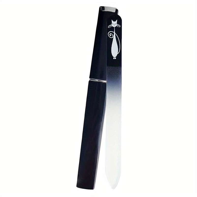 1pc Cute Cat Pattern Stainless Steel Nail File Suitable for Manicure and Pedicure Grinding an