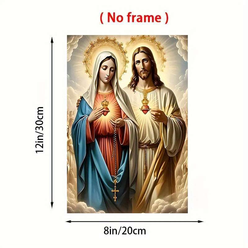 1pc 20.32x30.48cmx9pcs  A1 Jesus Christian Themed Stickers