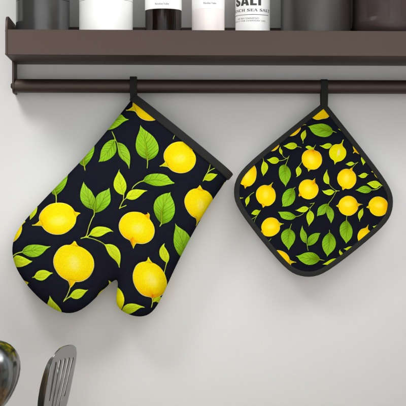 2pcs 26.92x17.02 cm Heat Resistant Oven Mitts And Potholders