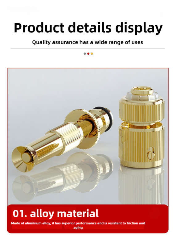 1Pc High Pressure Direct Spray Gun Set Metal Water Nozzle