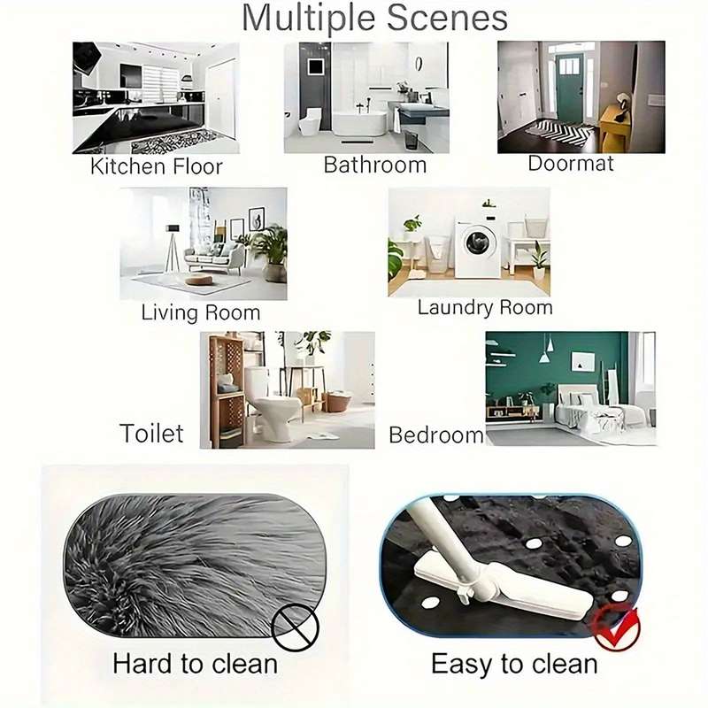 1Pc 80x120cm Floor Mat