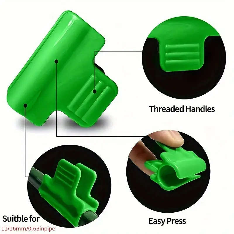 20pcs Green Plastic Tension Clips