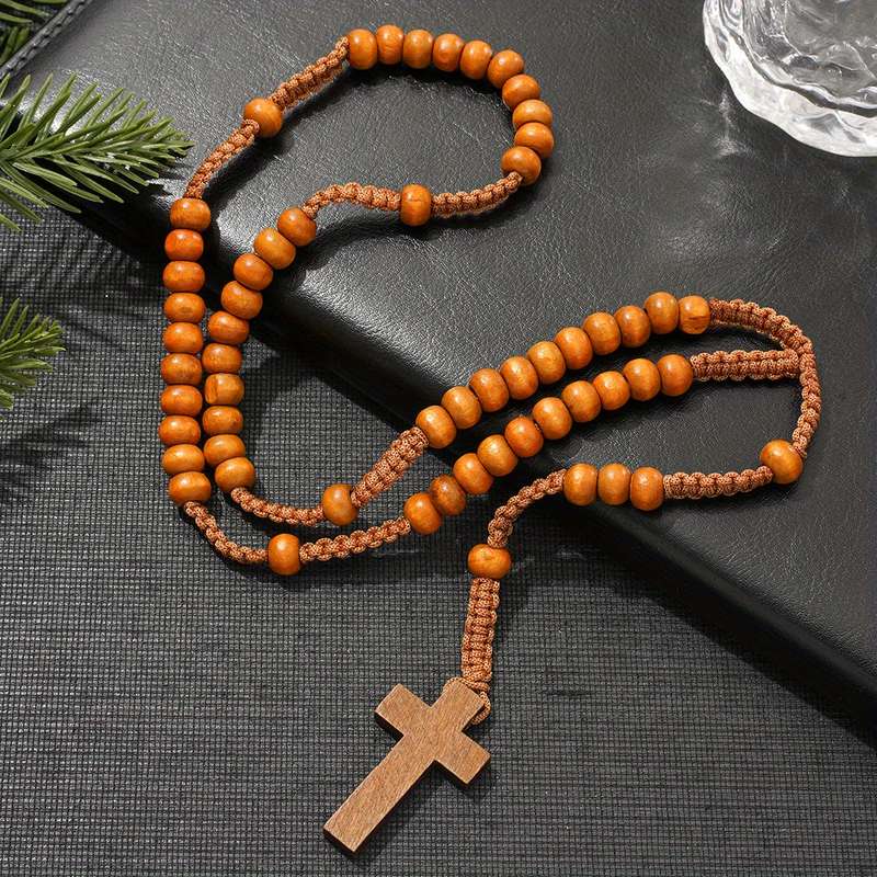 1 Piece Light Brown 1 Jesus Theme Pendant