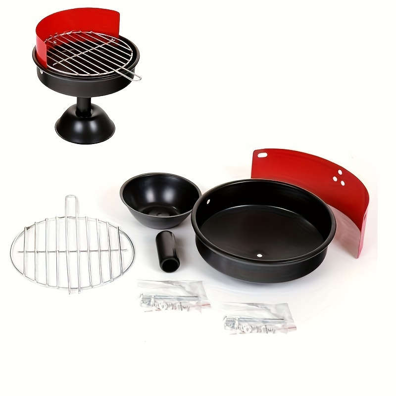 1pc A Creative Barbecue Grill-Shaped Ashtray Suitable for Home Office And Outdoor Use.
