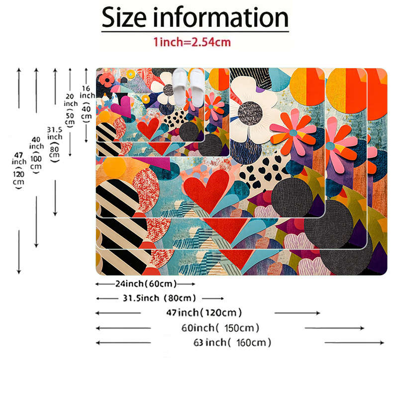 1Pc 15.7x23.62inch 40x60cm Floor Mat