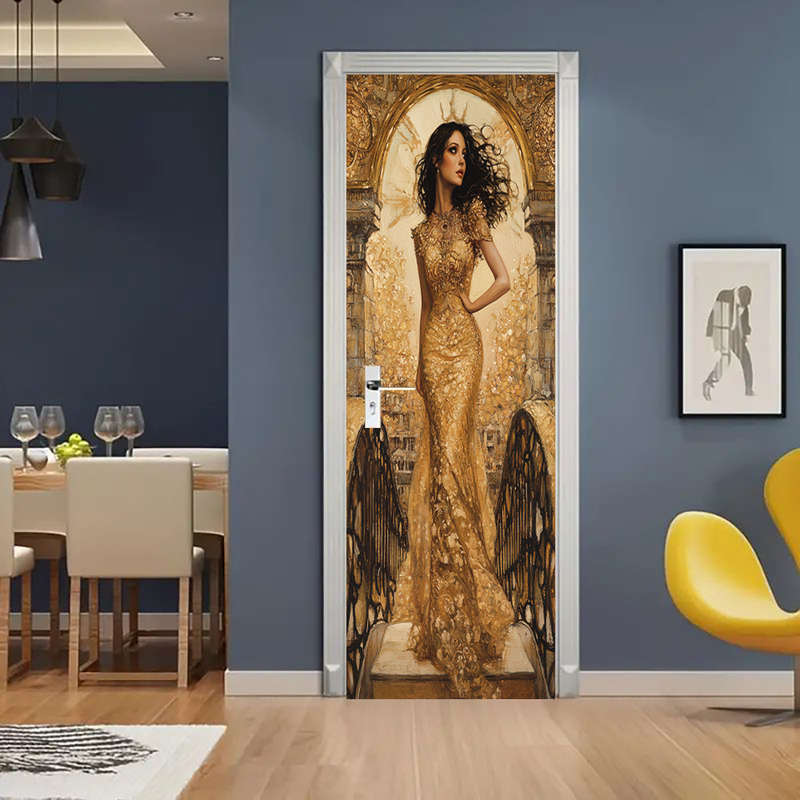 1Pc 76.96x199.9cm Door Window Sticker