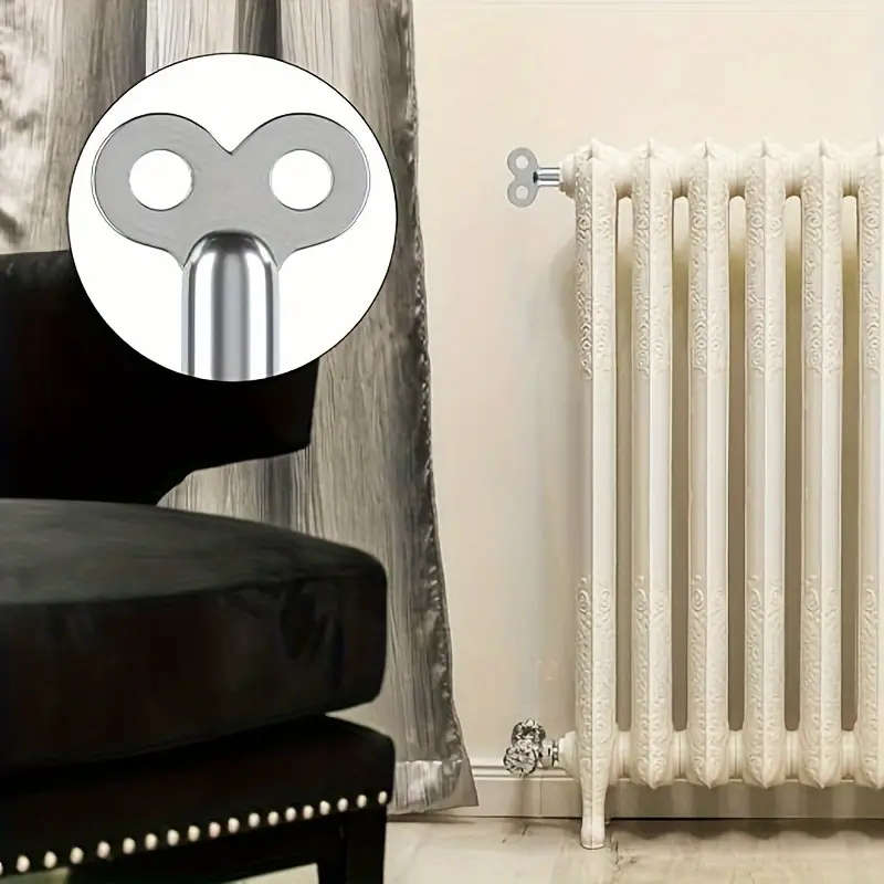 2pcs Durable Zinc Alloy Radiator Bleeder Key  Suitable for heating and ventilation valves High quali