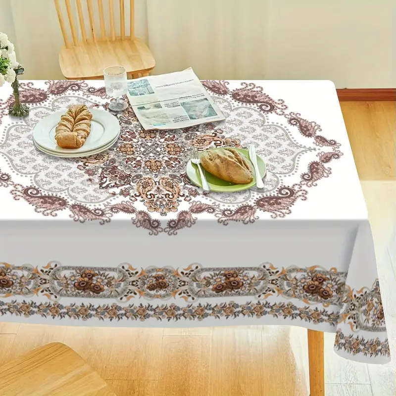 1 European Rectangular Washable Tablecloth