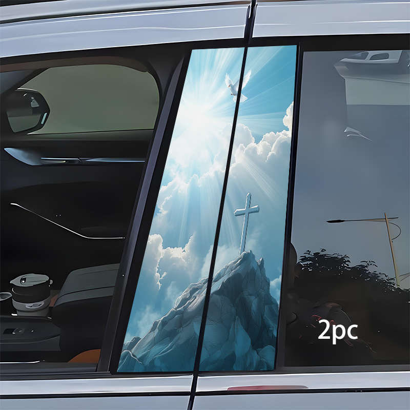 2pcs Jesus Christian Themed Stickers