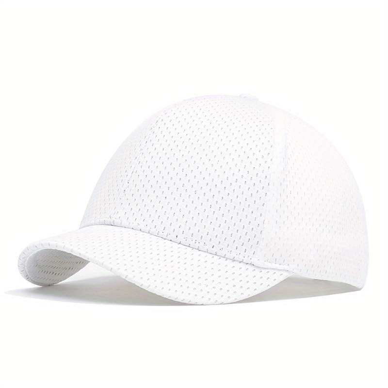 1pc Men'S Lightweight Mesh Baseball Cap Pink with "B" Logo Breathable Summer Hat for Outdoor Spo