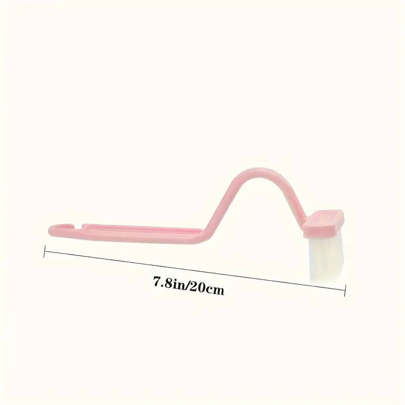 1pc V-Shaped Toilet Brush Set Wall-Mountable No Dead Angle Manual Battery-Free Ideal for Bathroom an