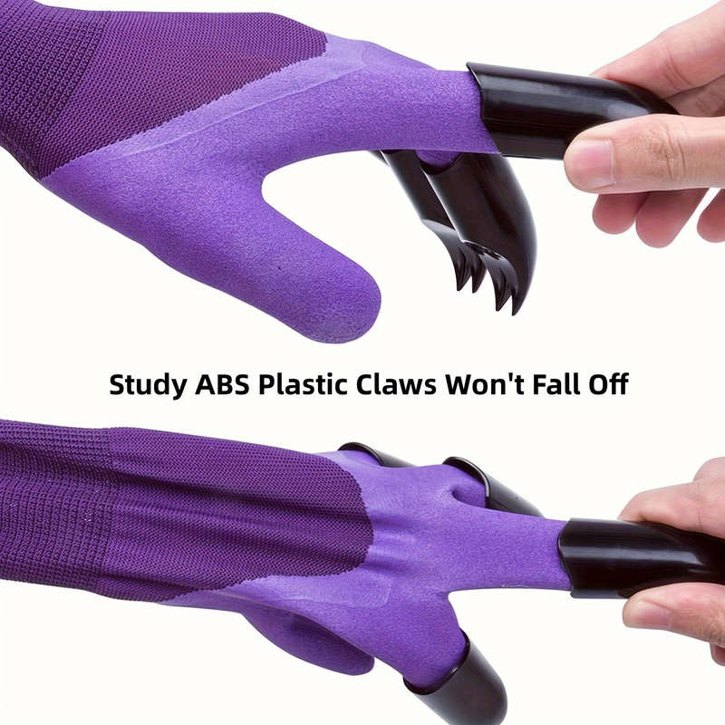 1 Pair Purple Multi Purpose Work Gloves