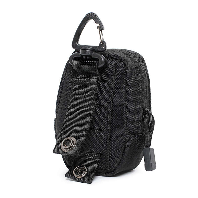 1pc Tactical Waist Pack Polyester EDC Utility Pouch Running Fanny Pack with Card Holder Earphone
