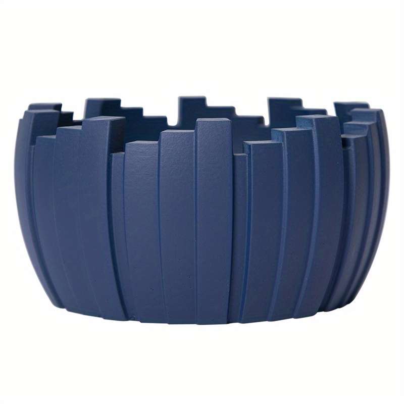 1pc Elegant Ceramic Ashtray Set Modern Geometric Design with Blue and Black Options Perfect for