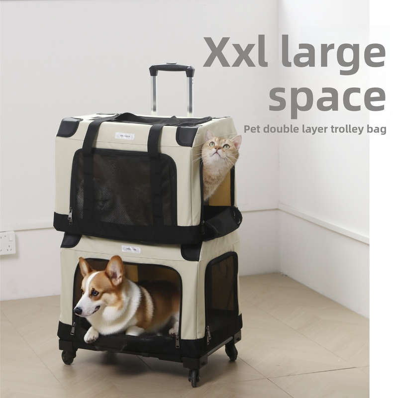 1pc Single bag Add pull rod Pet Bag