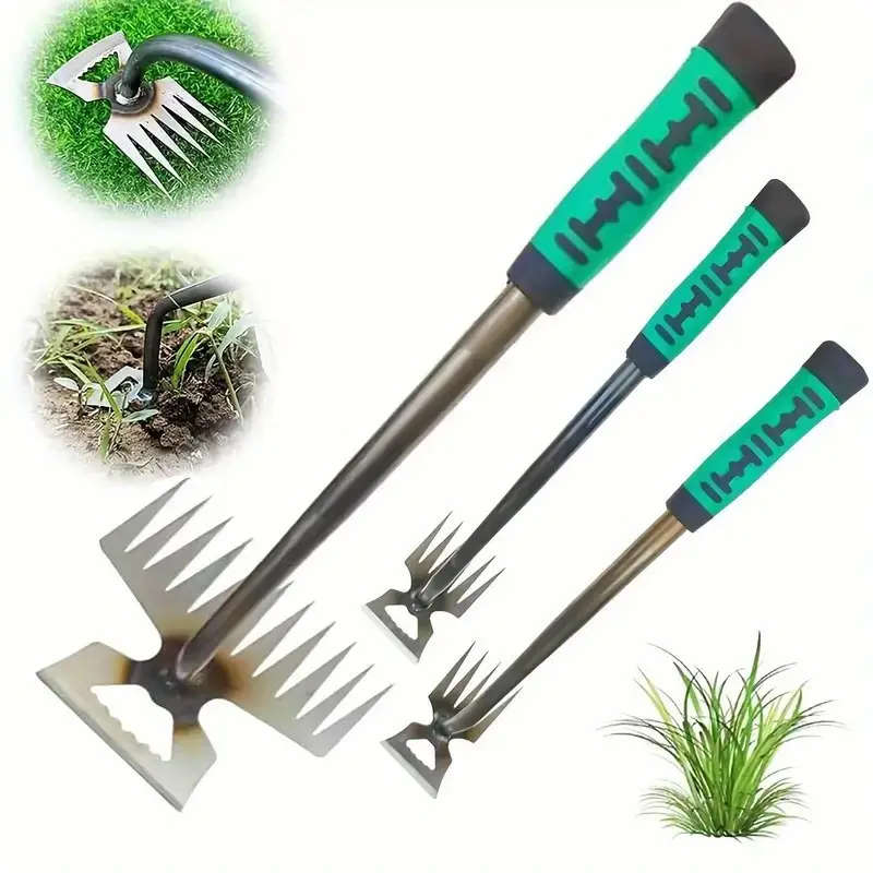 3-Pack Heavy Duty Manganese Steel Handheld Weeding Tools
