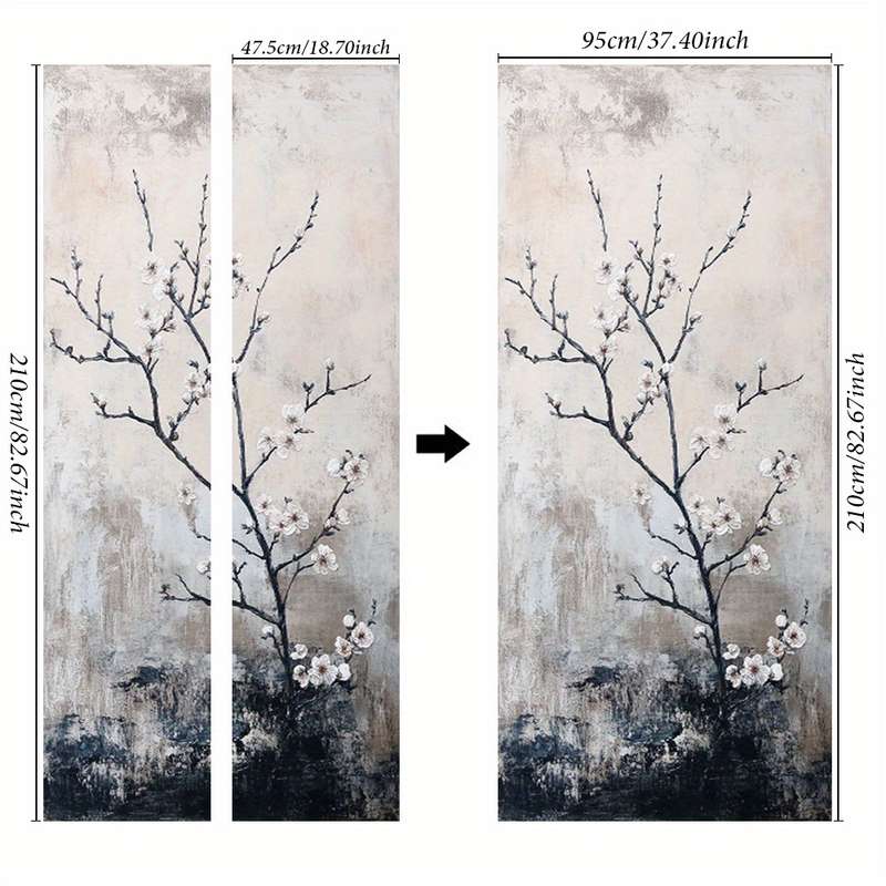 1Pc 95.0x214.88cm Door Window Sticker