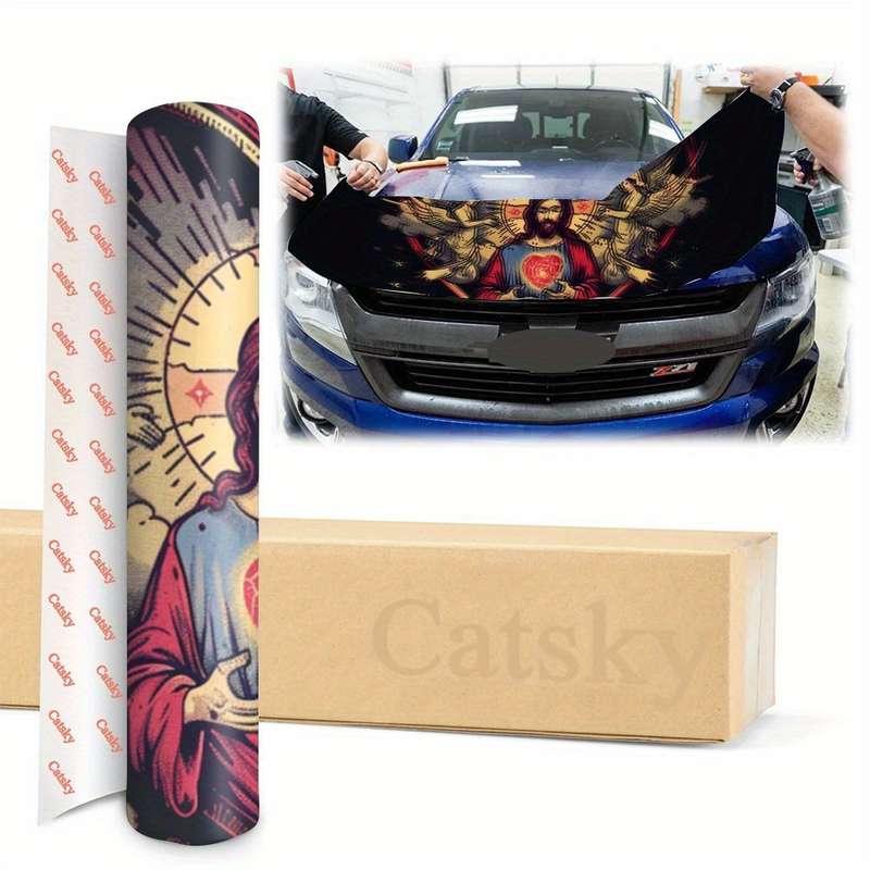 1pc Black Jesus Christian Themed Stickers