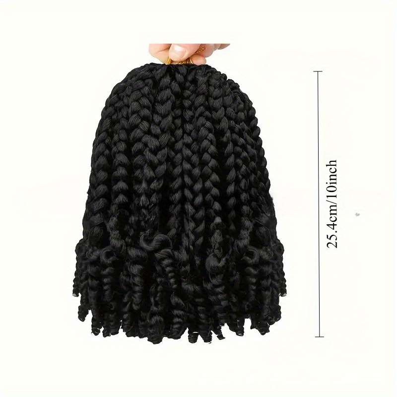 1Pc Black 25.4cm Fashion Design Wig