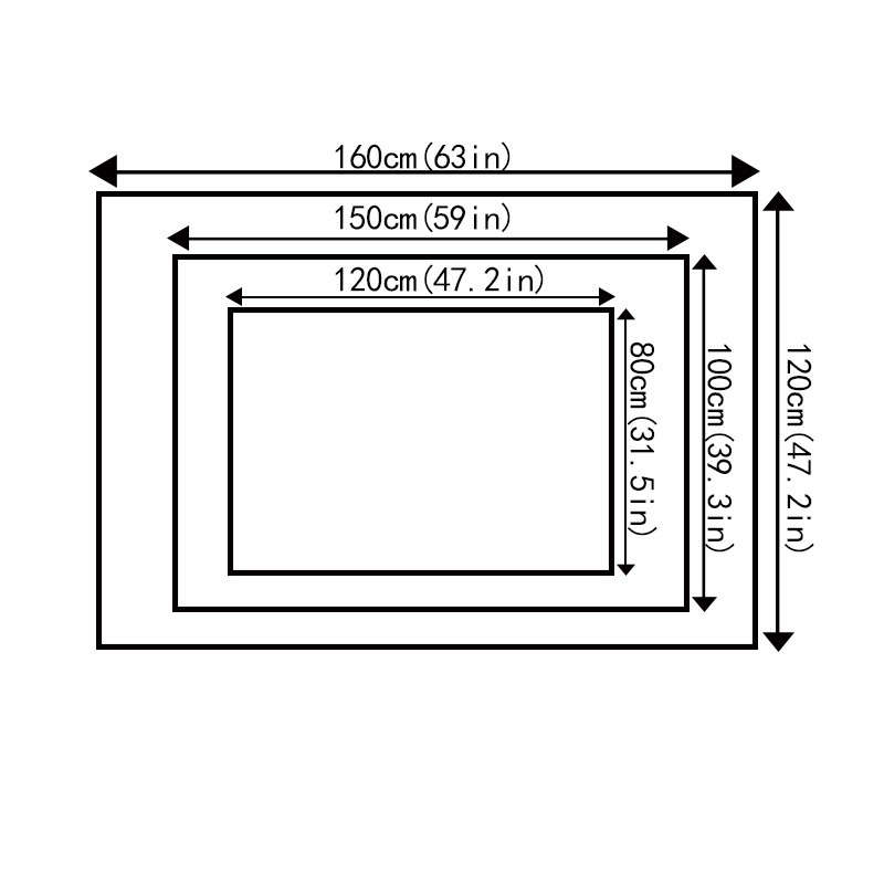 1Pc 31.49x47.24inch 80x120cm Floor Mat