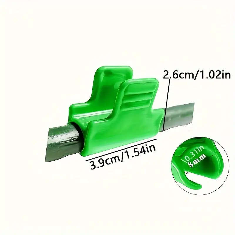 20pcs Green Plastic Tension Clips