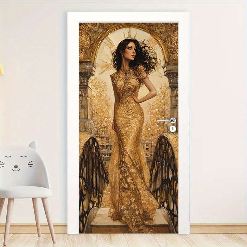 1Pc 76.96x199.9cm Door Window Sticker