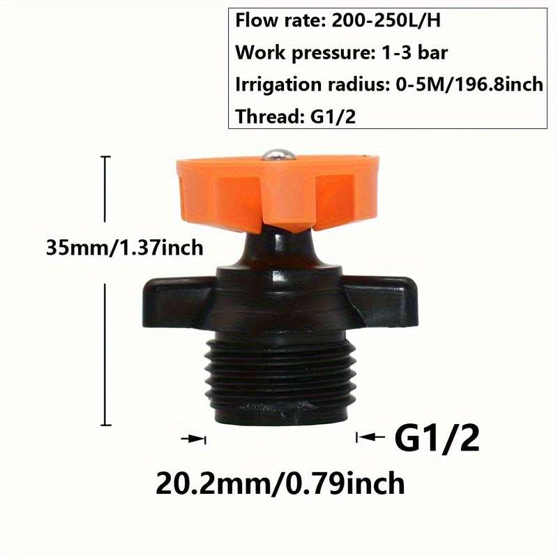 10Pcs Rotating Automatic Sprinkler Nozzles