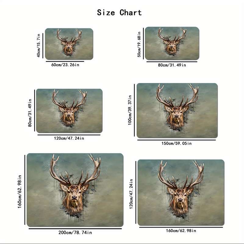 1Pc 40x60cm 15.7x23.62inch Floor Mat