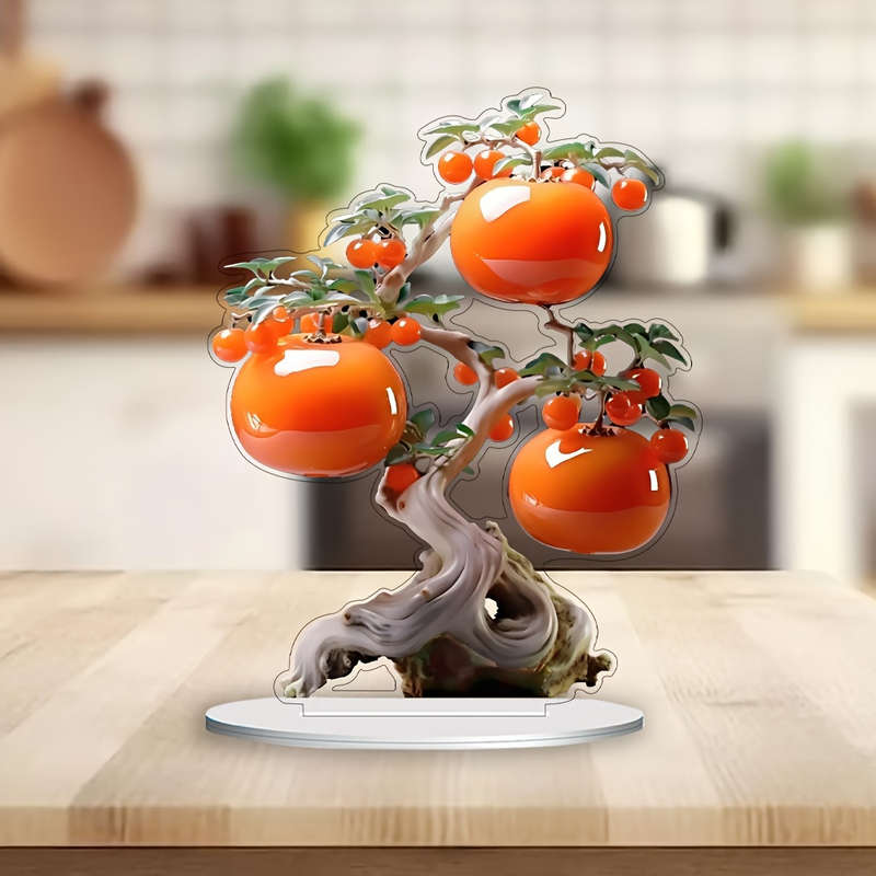 1pc 2D Flat  Versatile  Bonsai Tree Decoration Gift for Four Seasons with Hollow Design Suitabl