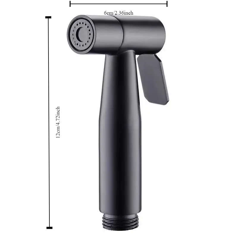 1pc Toilet Handheld Shower High Pressure 4-Mode Powerless Plastic Bathroom Faucet Color sent randoml