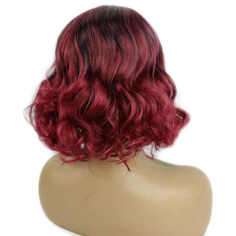 1Pc Black 30.48cm Fashion Design Wig
