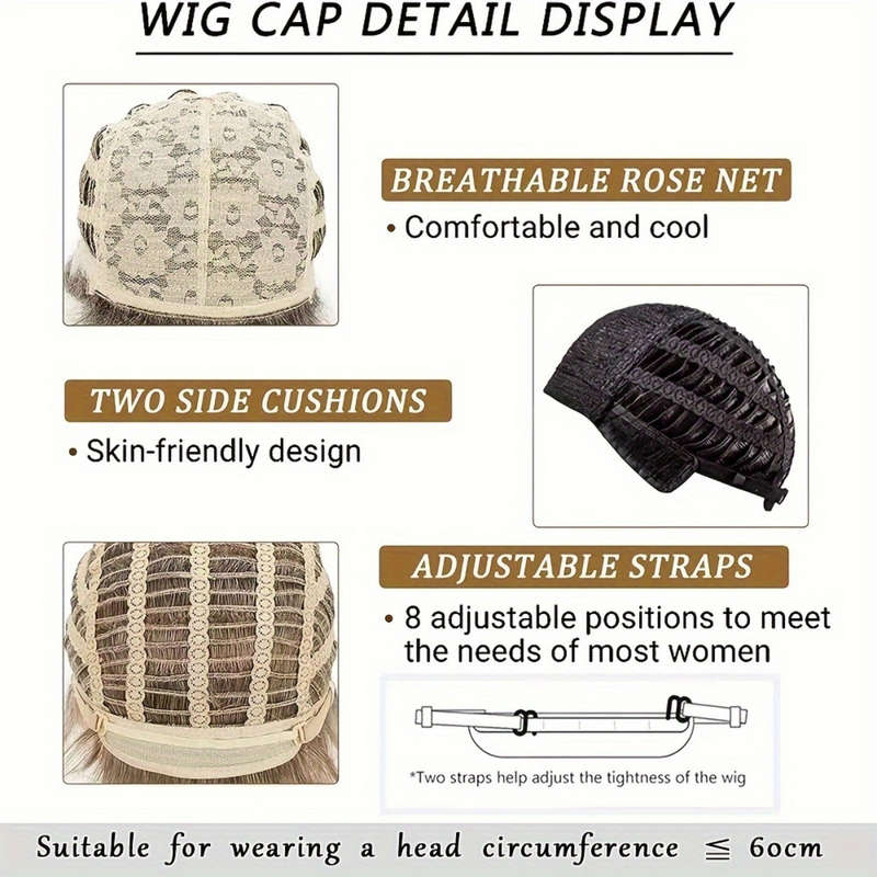 1Pc Black 40.64cm Fashion Design Wig