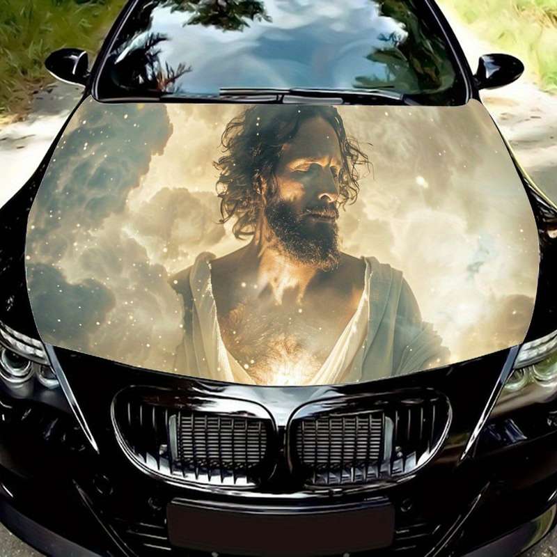 1pc Black Jesus Christian Themed Stickers