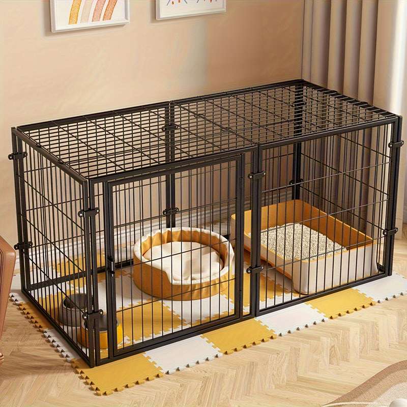 1pc 120CM*60CM*70CM Black Pet Cage