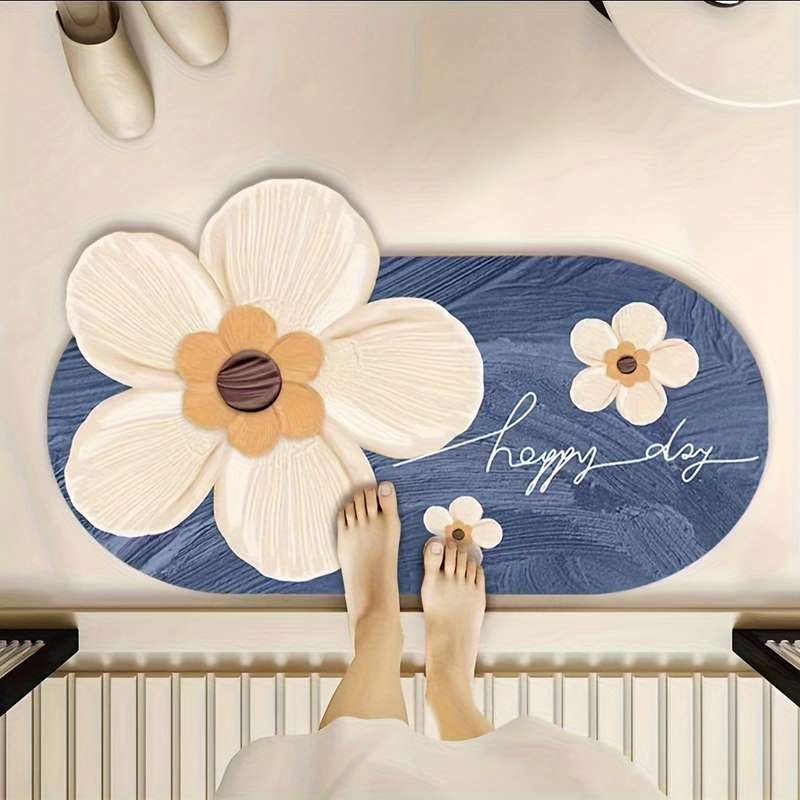 1Pc Blue 40x60cm 15.75x23.62inch Floor Mat