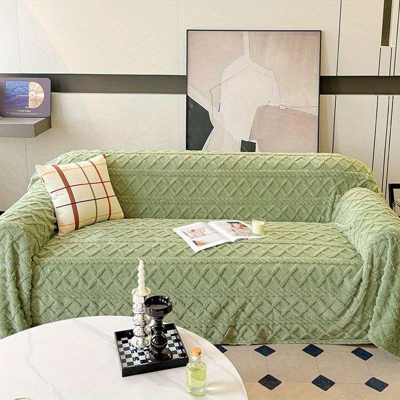 1ps Blanket Color Fruit Green size 180x380cm Four Seater