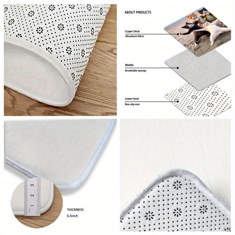 1Pc 16x24inch 40x60cm Floor Mat