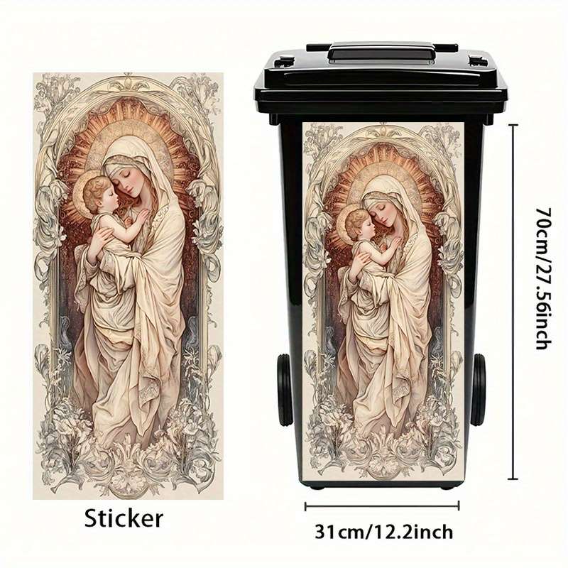1pc 30.99x69.85cm Jesus Christian Themed Stickers