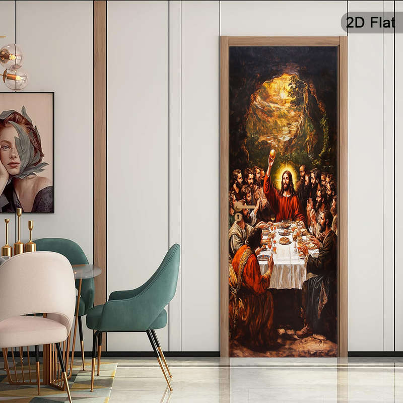 1pc 30.3x78.7 inches   77x200 cm   Jesus Christian Themed Stickers